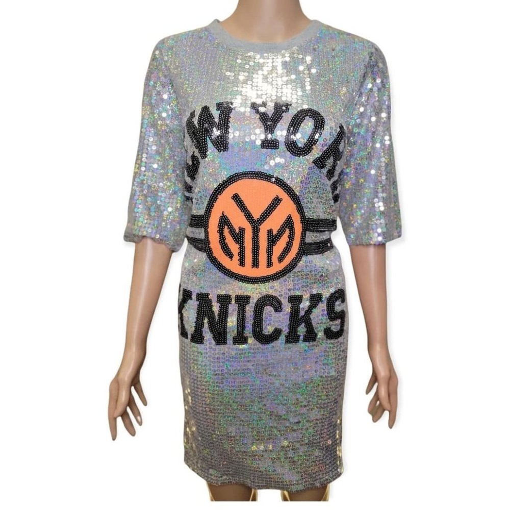 NY Knicks Sequin Jersey shirt dress